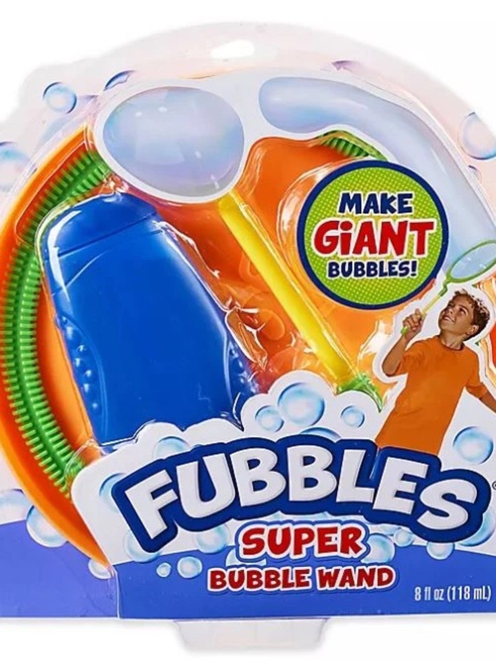 Fubbles Super Bubble Wand - Blue/Green/Yellow